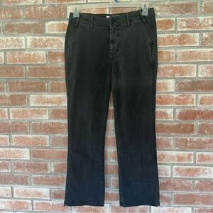 The Great. Corduroy Pants Dark Gray Straight Leg Women’s Size 28 Minimalist